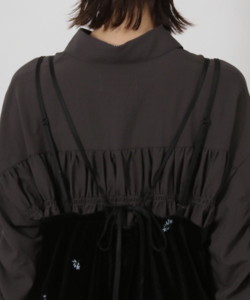 セール】ベロア刺繍キャミワンピース / 595081（ワンピース）｜LAKOLE