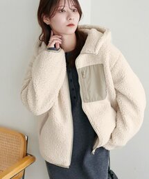 【WEB限定】フードボアブルゾン