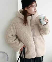 【WEB限定】フードボアブルゾン