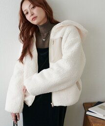 【WEB限定】フードボアブルゾン