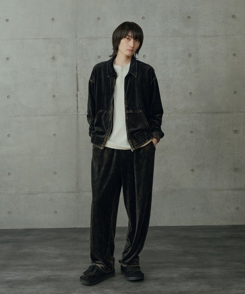 RATTLE TRAP（ラトルトラップ）の「コットンベロアパウダー加工トラックパンツ（その他パンツ・メンズ・ブラック・L/M）」の13枚目の写真