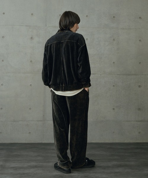 RATTLE TRAP（ラトルトラップ）の「コットンベロアパウダー加工トラックパンツ（その他パンツ・メンズ・ブラック・L/M）」の3枚目の写真