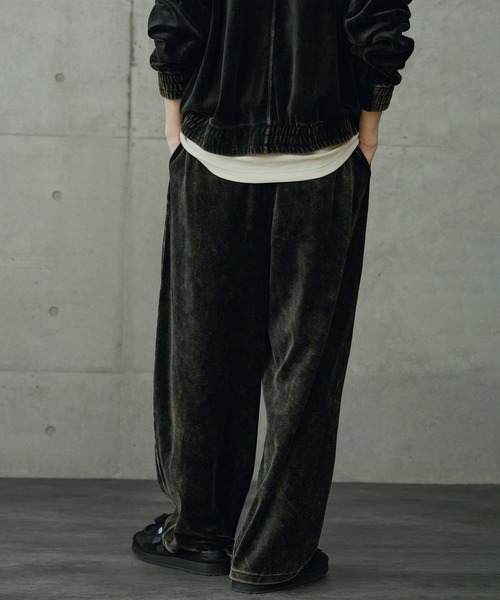 RATTLE TRAP（ラトルトラップ）の「コットンベロアパウダー加工トラックパンツ（その他パンツ・メンズ・ブラック・L/M）」の6枚目の写真