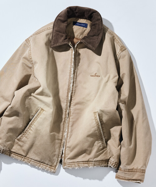 FREAK'S STORE(フリークスストア)の「NAUTICA/ノーティカ Women's 中綿 クラッシュド チノジップブルゾン(ブルゾン・レディース・チャコールグレー/ベージュ/ネイビー・FREE/フリ-)」の2枚目の写真