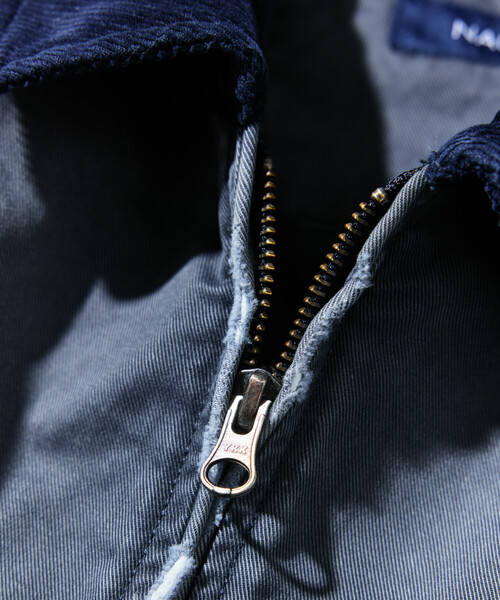 FREAK'S STORE(フリークスストア)の「NAUTICA/ノーティカ Women's 中綿 クラッシュド チノジップブルゾン(ブルゾン・レディース・チャコールグレー/ベージュ/ネイビー・FREE/フリ-)」の9枚目の写真