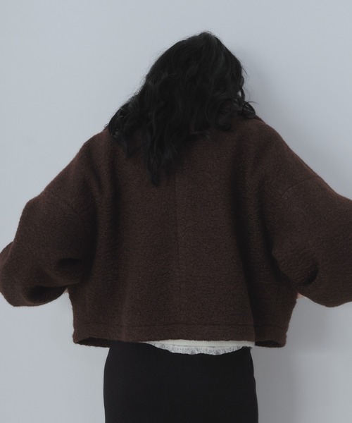 Shelly island(シェリーアイランド)の「ボアZIPブルゾン(ブルゾン・レディース・ブラック/ホワイト/ブラウン・FREE)」の13枚目の写真