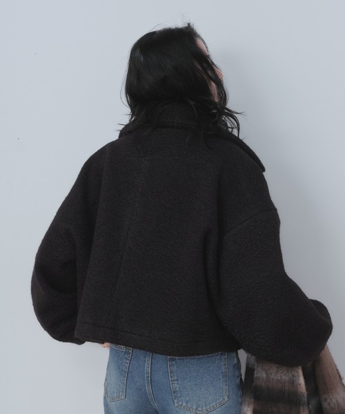 Shelly island(シェリーアイランド)の「ボアZIPブルゾン(ブルゾン・レディース・ブラック/ホワイト/ブラウン・FREE)」の18枚目の写真