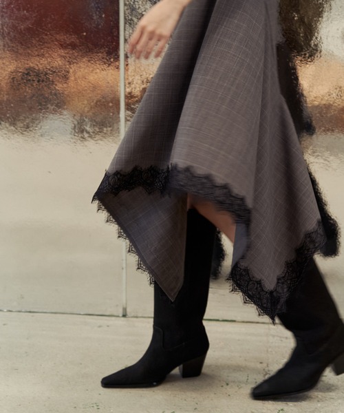 JOSE MOON(ジョゼムーン)の「ASYMMETRY MINI DRESS/アシンメトリーミニドレス(ワンピース・レディース・ブラック/その他/グレー・36/38)」の19枚目の写真