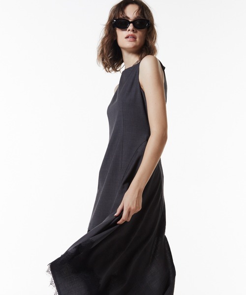 JOSE MOON(ジョゼムーン)の「ASYMMETRY MINI DRESS/アシンメトリーミニドレス(ワンピース・レディース・ブラック/その他/グレー・36/38)」の21枚目の写真