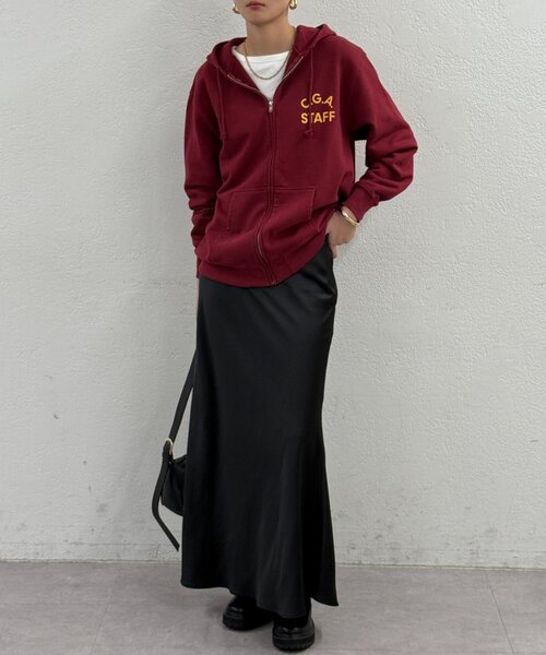 LOUNGEDRESS（ラウンジドレス）の「St.Johns 3rd Club FRANKLIN CENTRAL パーカー（パーカー・レディース・ボルドー・1）」の3枚目の写真