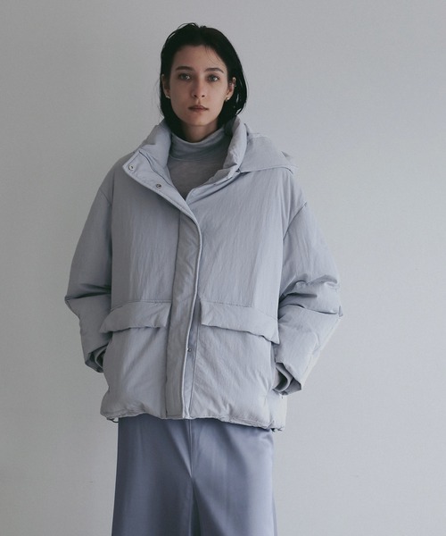 MANOF(マノフ)の「POCKET DOWN JACKET(ダウンジャケット/コート・レディース・ブルー/ブラック/アイボリー・M/S)」の22枚目の写真