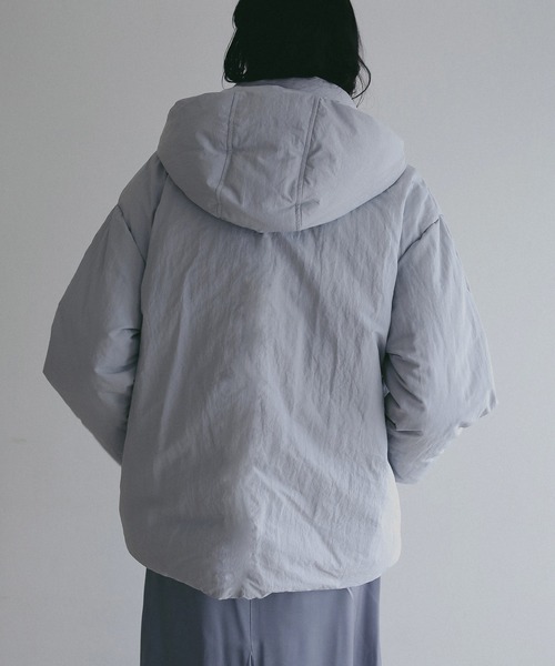 MANOF(マノフ)の「POCKET DOWN JACKET(ダウンジャケット/コート・レディース・ブルー/ブラック/アイボリー・M/S)」の20枚目の写真