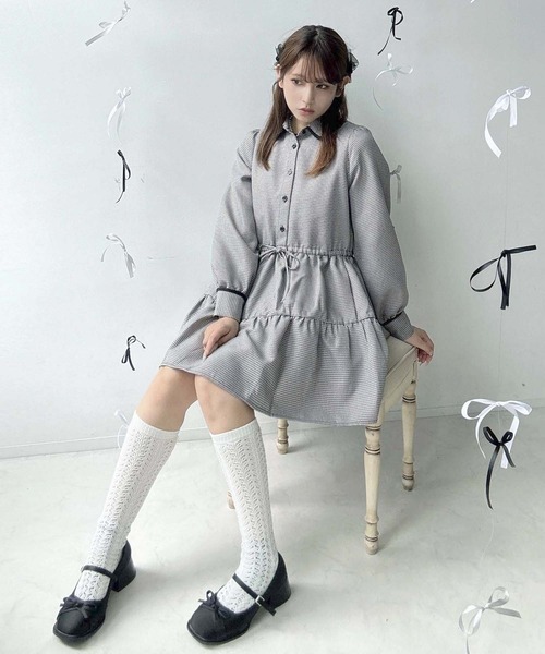 セール】♪ウエストリボン ティアードチュニック（チュニック）｜AS