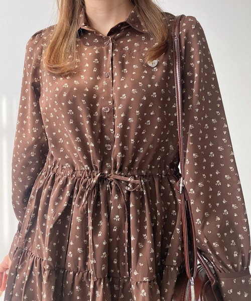 AS KNOW AS plus（アズノゥアズプラス）の「♪ウエストリボン ティアードチュニック（チュニック・レディース・ブラック系/ブラウン系/ブラック・FREE）」の11枚目の写真