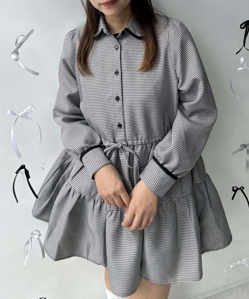 AS KNOW AS plus（アズノゥアズプラス）の「♪ウエストリボン ティアードチュニック（チュニック・レディース・ブラック系/ブラウン系/ブラック・FREE）」の21枚目の写真