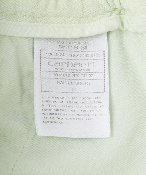 Carhartt WIP(カーハートダブリューアイピー)の「Carhartt WIP RAINER SHORT I034818(その他パンツ・メンズ・グリーン・S/M/L)」の7枚目の写真