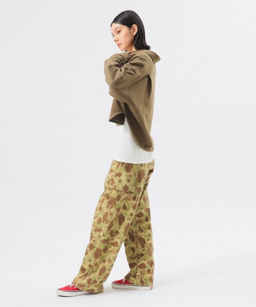 BEAMS BOY（ビームスボーイ）の「ショート ヘリンボーン CPO ジャケット（ブルゾン・レディース・ブラウン/ネイビー・ONE SIZE）」の20枚目の写真