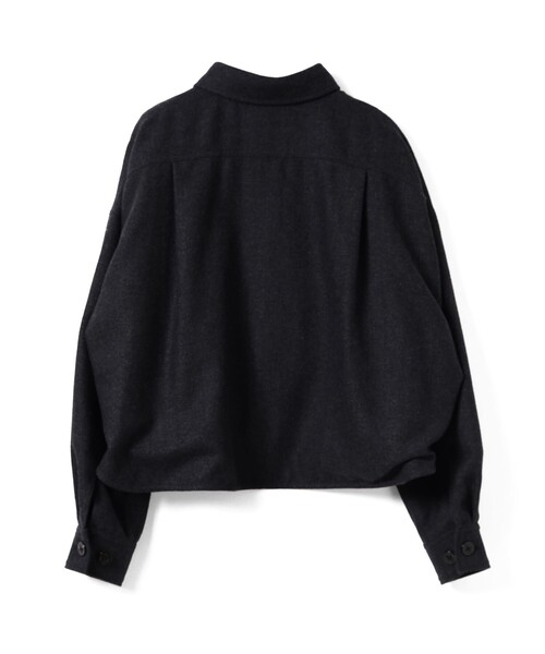 BEAMS BOY（ビームスボーイ）の「ショート ヘリンボーン CPO ジャケット（ブルゾン・レディース・ブラウン/ネイビー・ONE SIZE）」の7枚目の写真