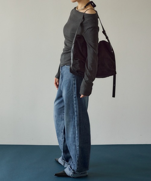 KUREN(クレン)の「ルーズシルエットデニムパンツ(デニムパンツ・レディース・ブルー・SMALL/MEDIUM)」の1枚目の写真