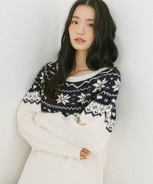 ノルディックチュニックニット 603665