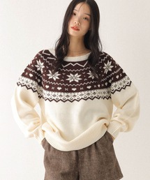 ノルディックチュニックニット 603665