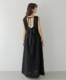 CLEIO | 【CLEIO】バックリボンフリンジワンピース BACK RIBBON FRINGE DRESS/980-14614(ワンピース)