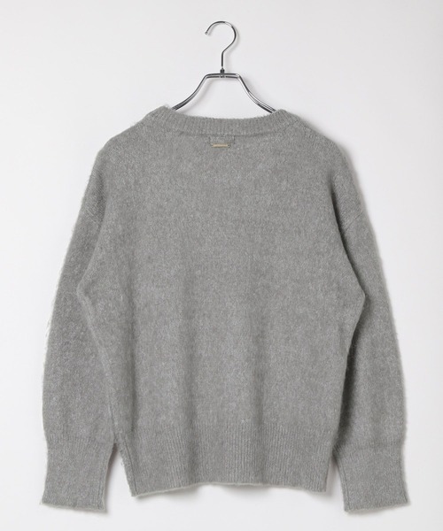 LEPSIM（レプシィム）の「5ゲージスカーフセットプルオーバー　603982（ニット/セーター・レディース・ダークブラウン/チャコールグレー/グレー・FREE）」の11枚目の写真