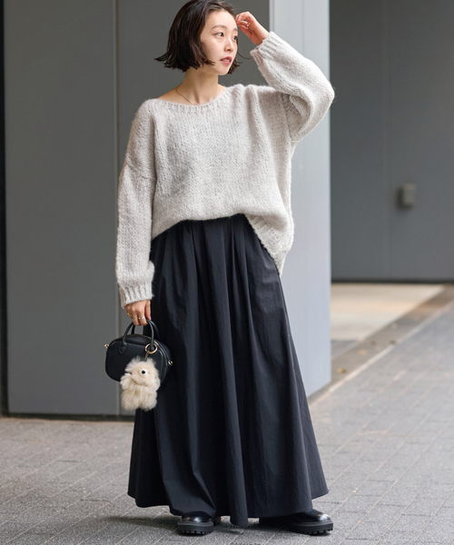 TRICOTS JEAN MARC(トリコットジーンマルク)の「《追加》【TRICOTS JEANMARC/トリコ・ジャンマルク】 ニットプルオーバー(ニット/セーター・レディース・ブルー/ライトグレー/ブラウン/ピンク・FREE)」の9枚目の写真