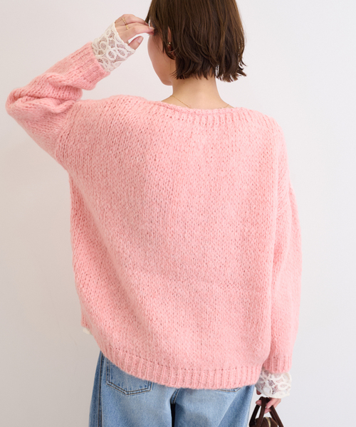 TRICOTS JEAN MARC(トリコットジーンマルク)の「《追加》【TRICOTS JEANMARC/トリコ・ジャンマルク】 ニットプルオーバー(ニット/セーター・レディース・ブルー/ライトグレー/ブラウン/ピンク・FREE)」の14枚目の写真