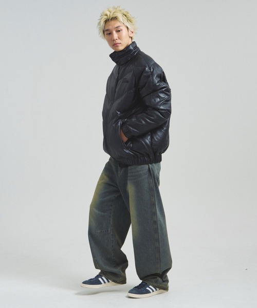 FIRST DOWN(ファーストダウン)の「FDU/RITZ- PU Leather V-Down JKT SMU(その他アウター・メンズ・ブラック・M/L/XL)」の12枚目の写真