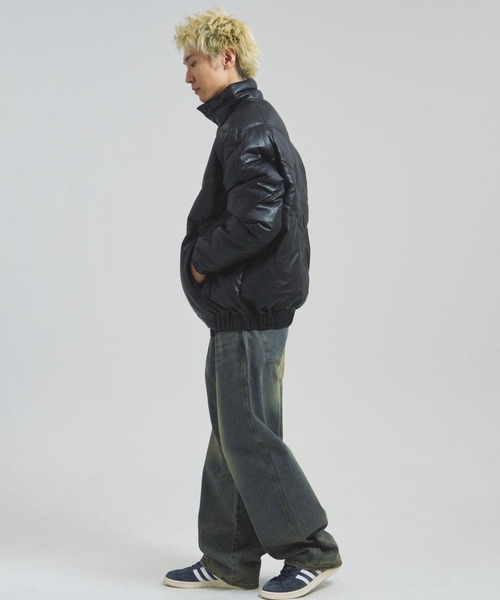 FIRST DOWN(ファーストダウン)の「FDU/RITZ- PU Leather V-Down JKT SMU(その他アウター・メンズ・ブラック・M/L/XL)」の13枚目の写真