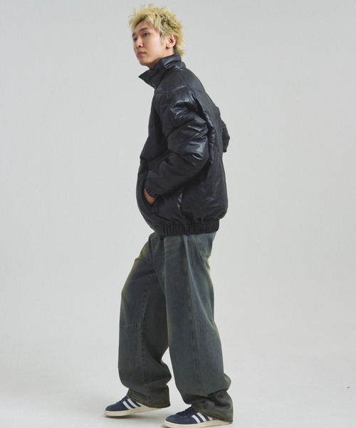 FIRST DOWN(ファーストダウン)の「FDU/RITZ- PU Leather V-Down JKT SMU(その他アウター・メンズ・ブラック・M/L/XL)」の14枚目の写真
