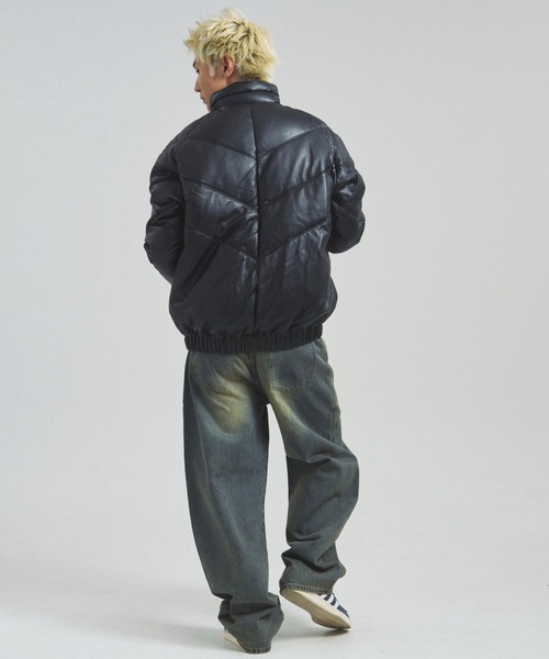FIRST DOWN(ファーストダウン)の「FDU/RITZ- PU Leather V-Down JKT SMU(その他アウター・メンズ・ブラック・M/L/XL)」の17枚目の写真
