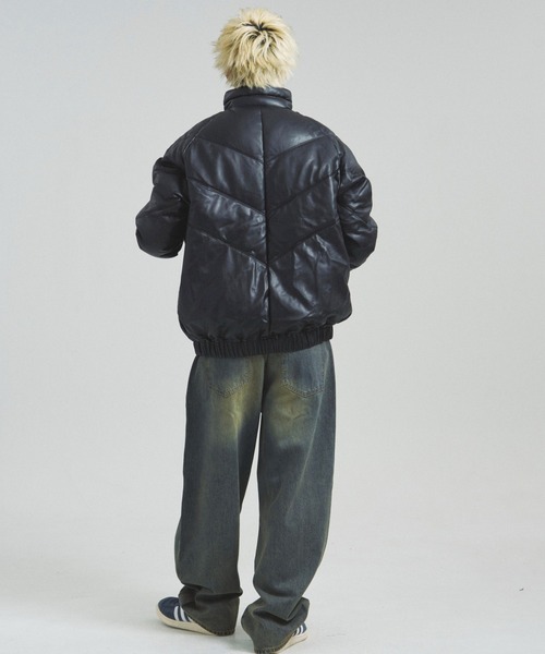 FIRST DOWN(ファーストダウン)の「FDU/RITZ- PU Leather V-Down JKT SMU(その他アウター・メンズ・ブラック・M/L/XL)」の18枚目の写真