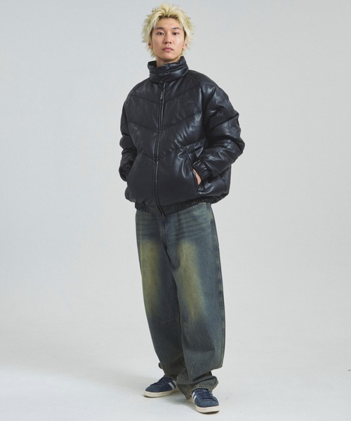 FIRST DOWN(ファーストダウン)の「FDU/RITZ- PU Leather V-Down JKT SMU(その他アウター・メンズ・ブラック・M/L/XL)」の19枚目の写真