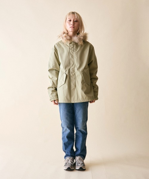 rehacer(レアセル)の「rehacer : Liner Shorty Mods Coat / ライナー ショーティー モッズコート(モッズコート・レディース・カーキ/ネイビー・SMALL)」の7枚目の写真