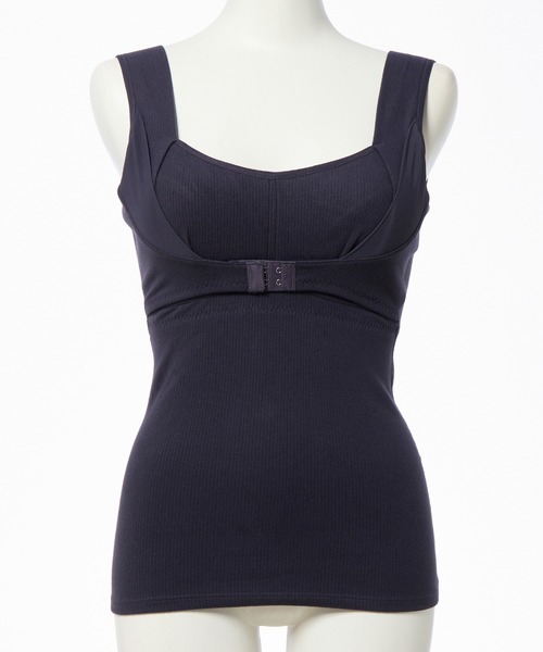 Honeys(ハニーズ)の「【ハニぽか・静電気軽減加工・吸湿発熱・保温】お腹まで温かいナイトブラ(ナイトブラ・レディース・ブラック/チャコール/ブラウン・3L/L/LL/M/S)」の4枚目の写真