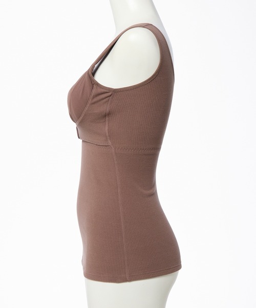 Honeys(ハニーズ)の「【ハニぽか・静電気軽減加工・吸湿発熱・保温】お腹まで温かいナイトブラ(ナイトブラ・レディース・ブラック/チャコール/ブラウン・3L/L/LL/M/S)」の7枚目の写真