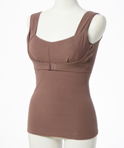 Honeys(ハニーズ)の「【ハニぽか・静電気軽減加工・吸湿発熱・保温】お腹まで温かいナイトブラ(ナイトブラ・レディース・ブラック/チャコール/ブラウン・3L/L/LL/M/S)」の9枚目の写真