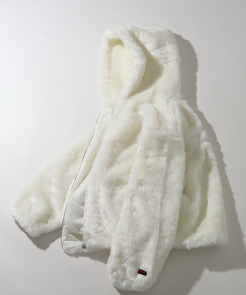 セール】【FUBU/フブ】 Faux Far Hooded Jacket / フォウ ファー
