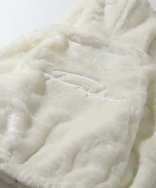 FUBU（ フブ）の「【FUBU/フブ】 Faux Far Hooded Jacket / フォウ ファー フーデッド ジャケット（その他アウター・メンズ・ブラック/ホワイト/ベージュ・M/L/XL）」の6枚目の写真