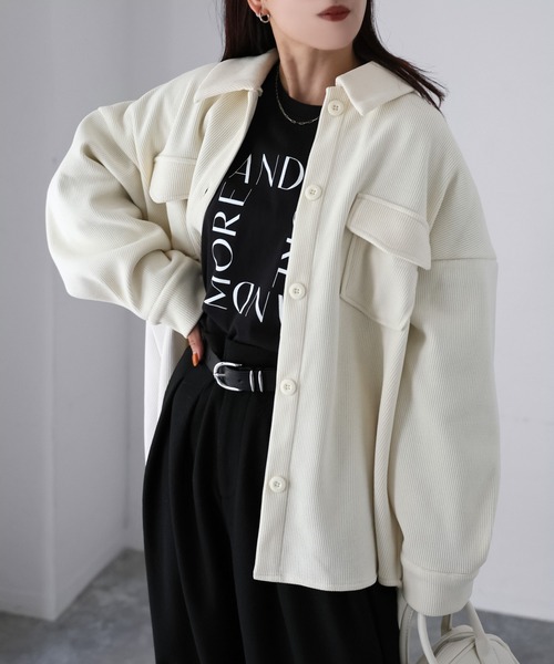 セール】コーデュロイボンディングシャツジャケット（その他アウター