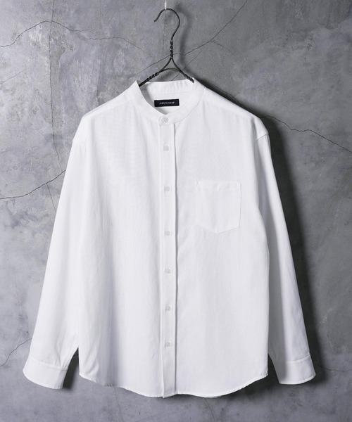 jiggys shop(ジギーズショップ)の「バンドカラー オックスフォードシャツ(シャツ/ブラウス・メンズ・ブルー/ホワイト・X-LARGE/LARGE/MEDIUM)」の16枚目の写真