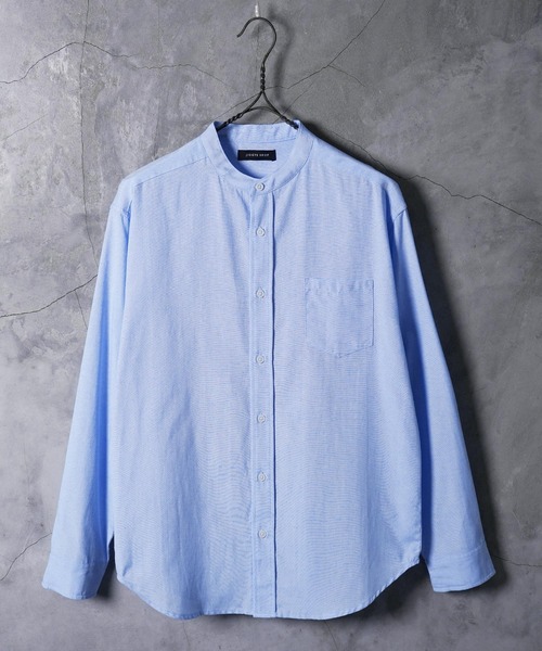 jiggys shop(ジギーズショップ)の「バンドカラー オックスフォードシャツ(シャツ/ブラウス・メンズ・ブルー/ホワイト・X-LARGE/LARGE/MEDIUM)」の20枚目の写真