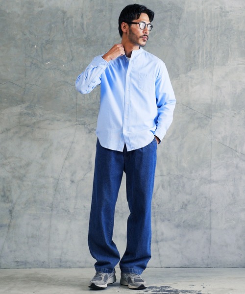 jiggys shop(ジギーズショップ)の「バンドカラー オックスフォードシャツ(シャツ/ブラウス・メンズ・ブルー/ホワイト・X-LARGE/LARGE/MEDIUM)」の11枚目の写真