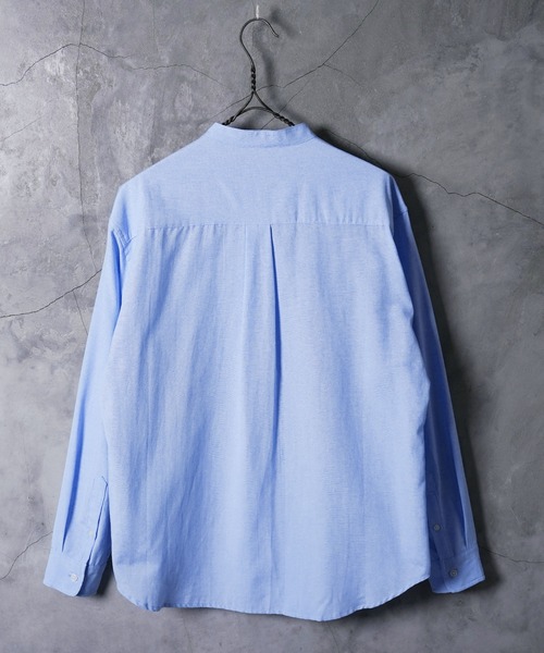 jiggys shop(ジギーズショップ)の「バンドカラー オックスフォードシャツ(シャツ/ブラウス・メンズ・ブルー/ホワイト・X-LARGE/LARGE/MEDIUM)」の15枚目の写真