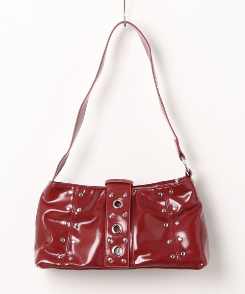 apres jour mignon(アプレジュールミニョン)の「【apresjour mignon×ARIAZ】スタッズスクエアハンドバッグ(ハンドバッグ・レディース・オフホワイト/ブラック/ボルドー・ONESIZE)」の7枚目の写真