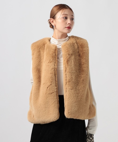 BAYFLOW(ベイフロー)の「【LANCER CLOTHING CORPORATION】ファーベスト(その他アウター・レディース・グレー/ブラック/ベージュ・FREE)」の18枚目の写真