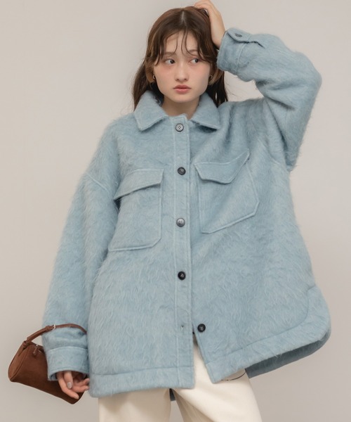 大人気！HIT ITEM！】【Hideka Original】シャギーCPOシャツジャケット