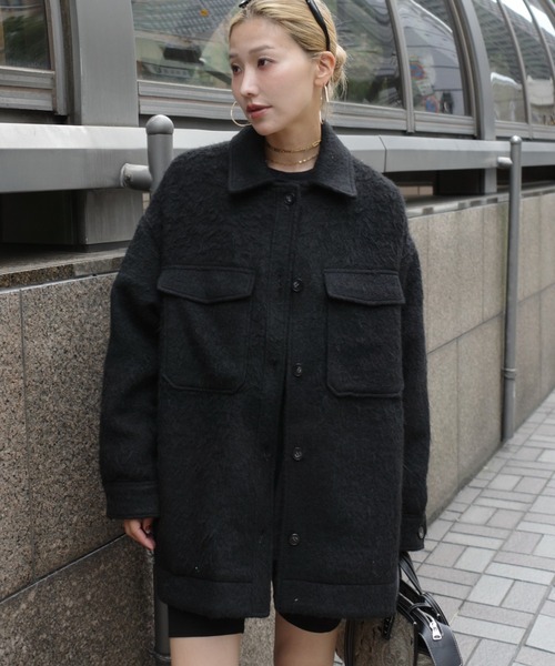 セール】【Hideka Original】シャギーCPOシャツジャケット / アウター